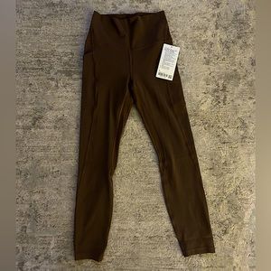 Lulu Lemon Align HR pant 25” with pockets in Java size 6